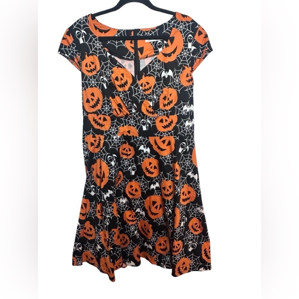 Bbonline Halloween Jack O Lantern Cotton Dress Size‎ 2XL Festive Teacher Party